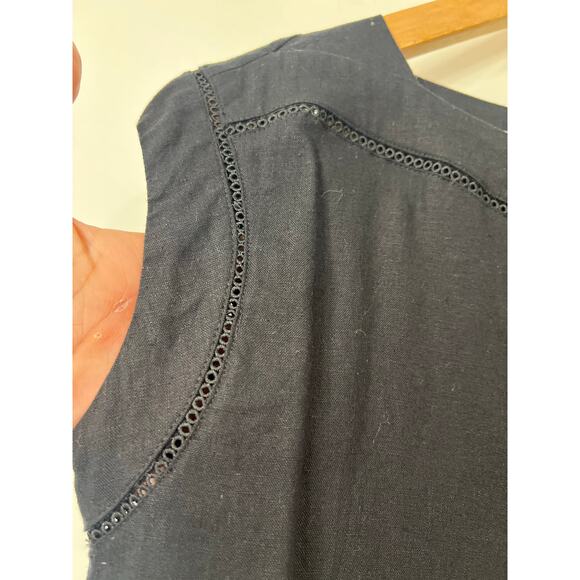 Ann Taylor Linen Blouse Summer Vacation XS Petite - Picture 3 of 5